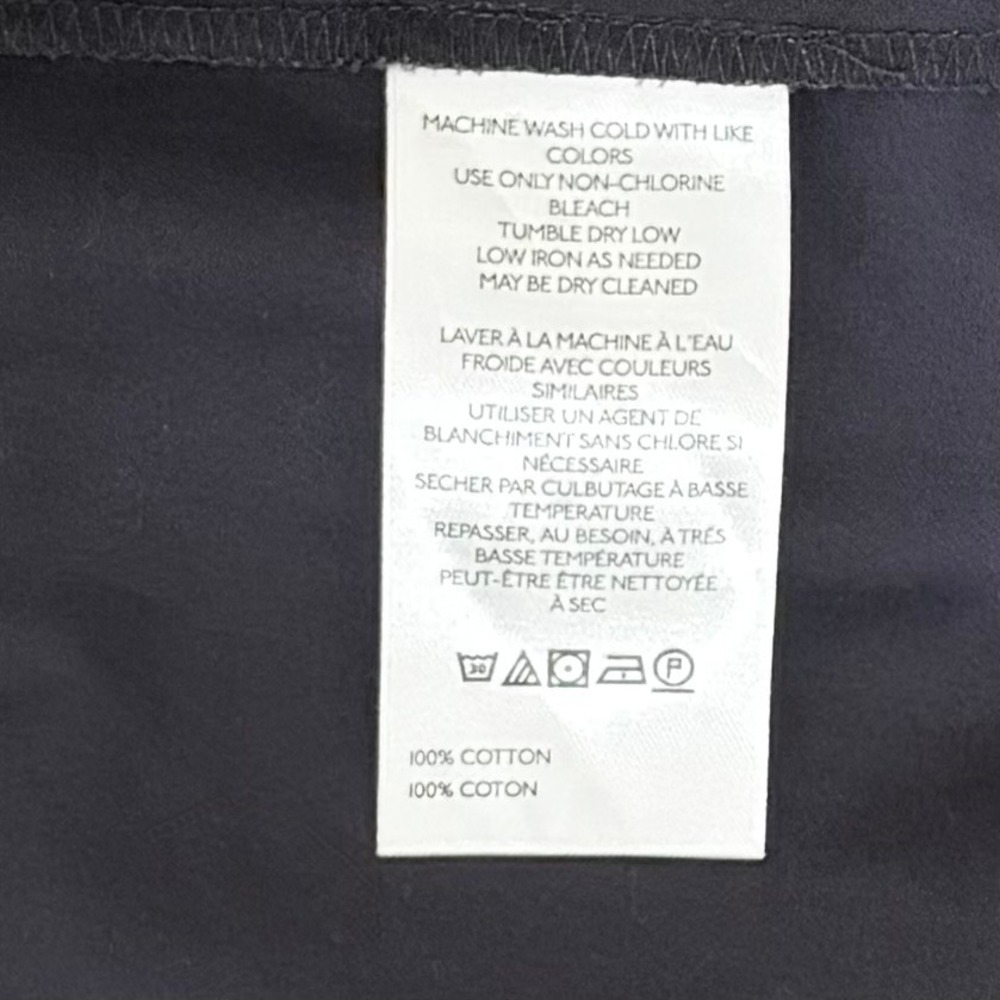 Anthropologie MAEVE Sporty Henley Swing Top Navy Blue White Half Zip Large - Picture 13 of 14